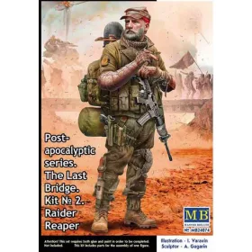   Master Box 1:24 Raider Reaper Pst-apocalyptic series. The Last Bridge. Kit No. 2