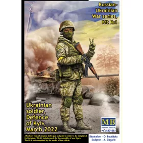   Master Box 1:24 Ukrainian soldier,Defence of Kyiv,March 2022Russian-Ukrainian War series,Kit No