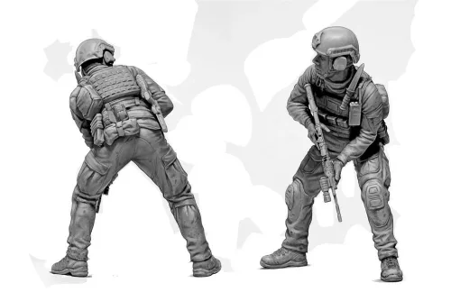 Master Box 1:24 Russian-Ukrainian War series. Special forces operator of the Special Operations Forces of Ukraine. The liberation of Zmeiny (Snake) Island, June 30, 2022