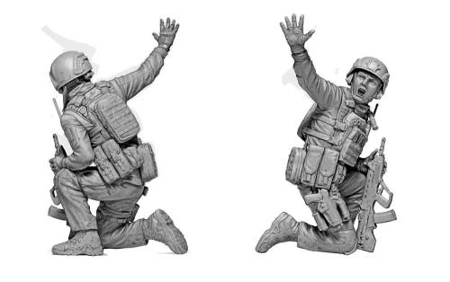 Master Box 1:24 Russian-Ukrainian War series. Special forces operator of the Special Operations Forces of Ukraine. Operation in the Belgorod region, territory of the russian federation, March 2025