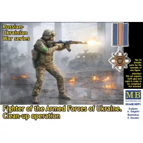   Master Box 1:24 Russian-Ukrainian War series. Fighter of the Armed Forces of Ukraine. Clean-up operation