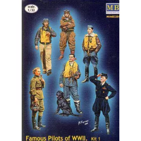Master Box 1:32 Famous WWII pilots set