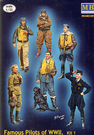 Master Box 1:32 - Famous pilots of WWII. Kit no.1. figura makett
