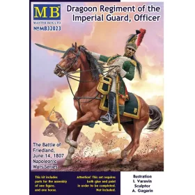   Master Box 1:32 Napoleonic Wars Series. Dragoon Regiment of the Imperial Guard, The Battle of Friedland, June 14, 1807. Officer / Senior Sergeant