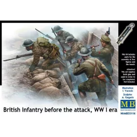 Master Box 1:35 British infantry before attack,WWI era