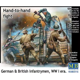   Master Box 1:35 Hand-to-hand fight,German&British infant infantrymen, WWI era