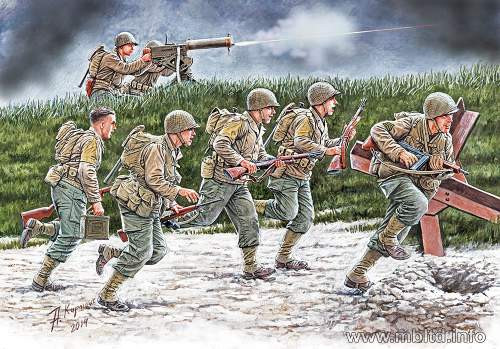Masterbox 1:35 “Move, move, move!!!” US Soldiers, Operation Overlord