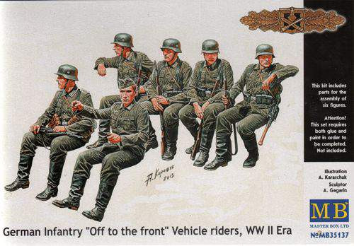 Masterbox 1:35 German Infantry 'Off to the Front' Vehicle Riders