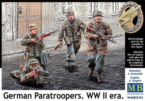 Masterbox 1:35 German Paratroopers. WW II era