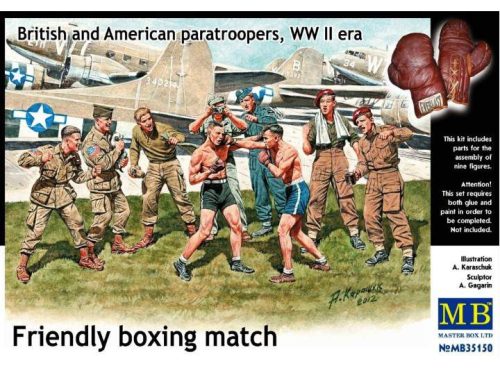 Masterbox 1:35 British and American Paratroopers 'Friendly Boxing Match'