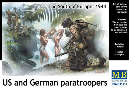 Masterbox 1:35 US and German paratroopers, the South of Europe, 1944
