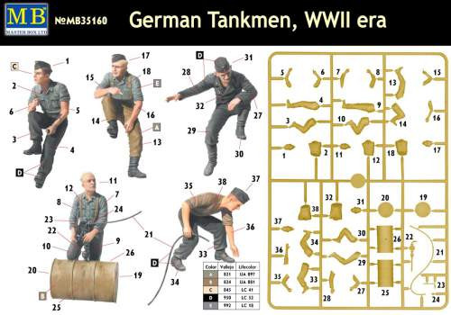 Masterbox 1:35 German Tankmen, WWII era