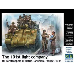   Master Box 1:35 101th light company.US paratroopers and British tankmen