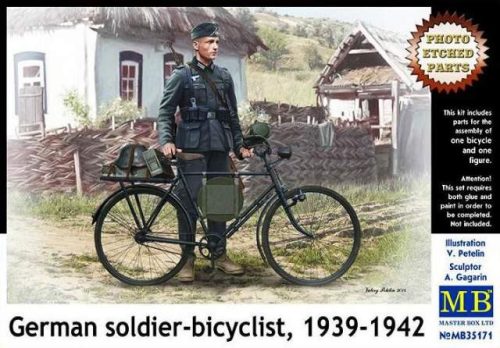 Masterbox 1:35 German soldier-bicyclist (német kerékpáros)