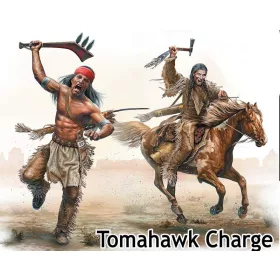 Master Box 1:35 Tomahawk Charge.Indian Wars Series, kit No.2