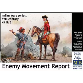   Master Box 1:35 Enemy Movement Report. Indian Wars Series, XVIII century. Kit No. 3