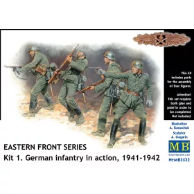   Master Box 1:35 German Infantry in action 1941-1942 Eastern Front Series Kit No. 1
