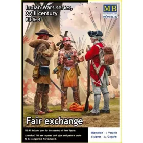   Master Box 1:35 Fair exchange. Indian Wars Series, XVIII century. Kit No.4
