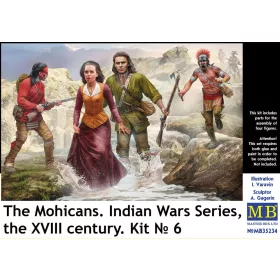   Master Box 1:35 The Mohicans. Indian Wars Series, the XVIII century. Kit ? 6