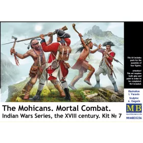   Master Box 1:35 The Mohicans. Mortal Combat. Indian Wars Series, the XVIII century. Kit No 7
