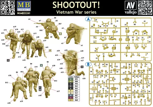 Master Box 1:35 SHOOTOUT! Vietnam War series