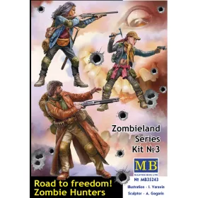   Master Box 1:35 Road to freedom. Zombie Hunters. Zombieland series, Kit No. 3