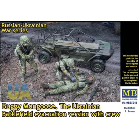   Master Box 1:35 Russian-Ukrainian War Series. Buggy Mongoose. The Ukrainian Battlefield evacuation version with crew
