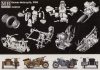 Masterbox 1:35 German motorcycle and sidecar MB3528