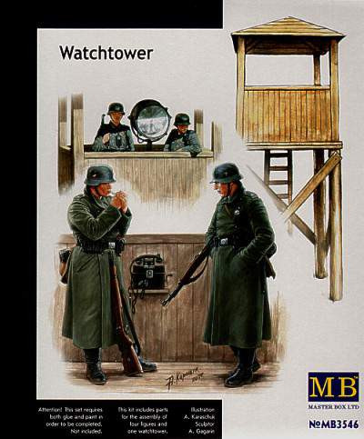 Masterbox 1:35 German WWII Watchtower and guards