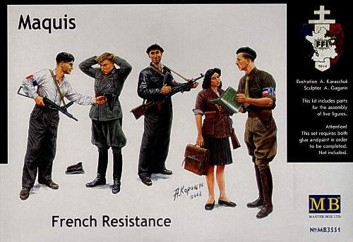 Masterbox 1:35 French Resistance and captured German (WWII) Infantry man