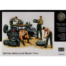 Master Box 1:35 German Motorcycle repair team