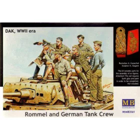 Master Box 1:35 Rommel & German tank crew, DAK, WWII era