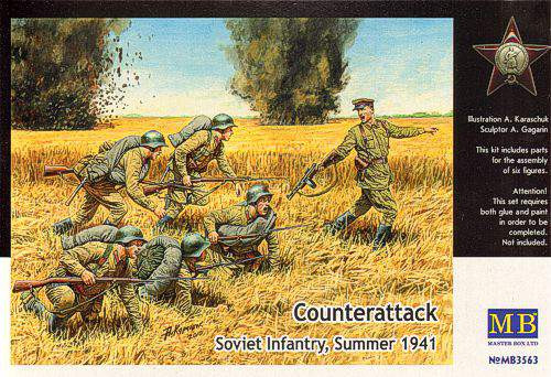 Masterbox 1:35 'Counter Attack' Soviet Infantry Summer 1941
