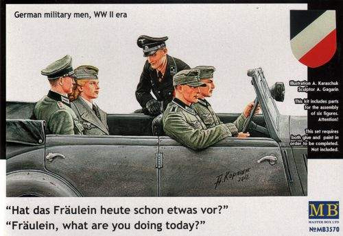Masterbox 1:35 German WWII staff car passengers
