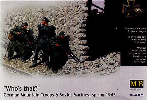 'Whos that?' German (WWII) Mountain Troops and Soviet Marines, spring 1943