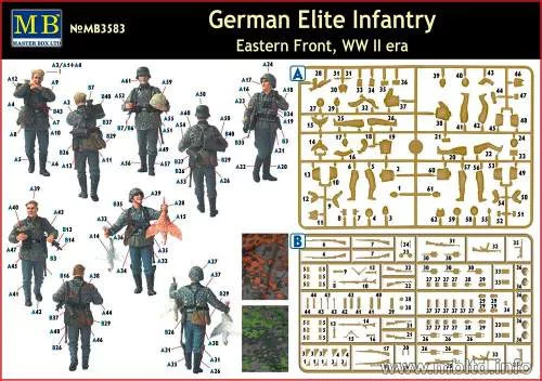 Master Box 1:35 German Elite infantry,Eastern Front WWII
