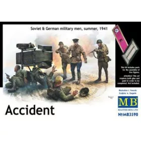 Master Box 1:32 Accident. Soviet & German military men,