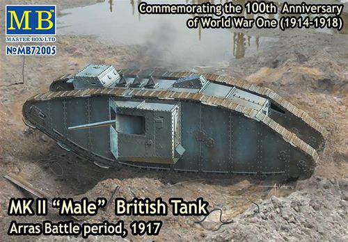 Masterbox 1:72 Mk.II British Tank 'Male' Arras Batle Period 1917