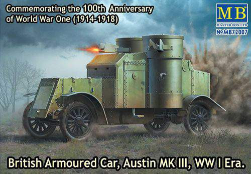Masterbox 1:72 British Armoured Car, Austin, MK III, WW I Era