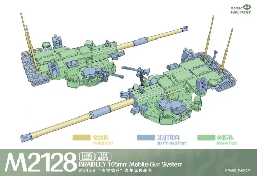 Magic Factory 1:35 M2128 Bradley 105mm Mobile Gun System
