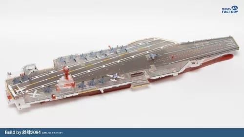 Magic Factory 1:700 Clear Painted Colorful U.S. Navy Gerald R. Ford-class aircraft carrier- USS Gerald R. Ford CVN-78