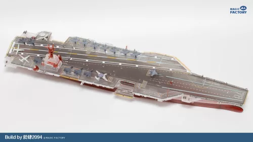 Magic Factory 1:700 Clear Painted Colorful U.S. Navy Gerald R. Ford-class aircraft carrier- USS Gerald R. Ford CVN-78
