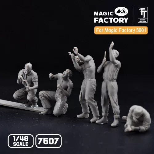 Magic Factory 1:48 1/48 Ground Service Crew Set