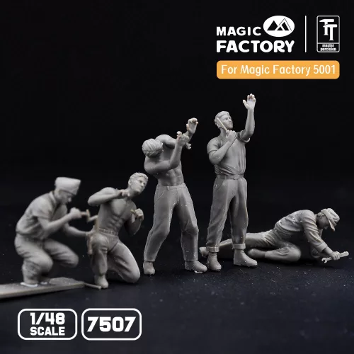 Magic Factory 1:48 1/48 Ground Service Crew Set
