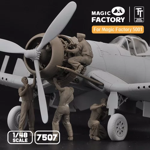 Magic Factory 1:48 1/48 Ground Service Crew Set