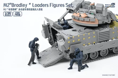 Magic Factory M2 Bradley Loaders Figures Set (incl. 3 figures, 1 set radio and part of interiors)