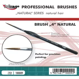 Mirage Hobby MIRAGE BRUSH NATURAL SIZE 4