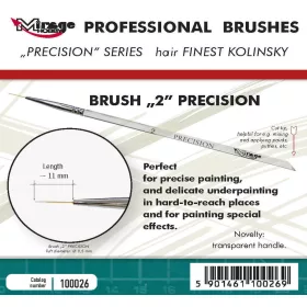 Mirage Hobby MIRAGE BRUSH PRECISION KOLINSKY SIZE 2