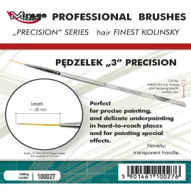 Mirage Hobby MIRAGE BRUSH PRECISION KOLINSKY SIZE 3