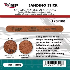 Mirage Hobby MIRAGE Sanding Stick Double Grid 120/180